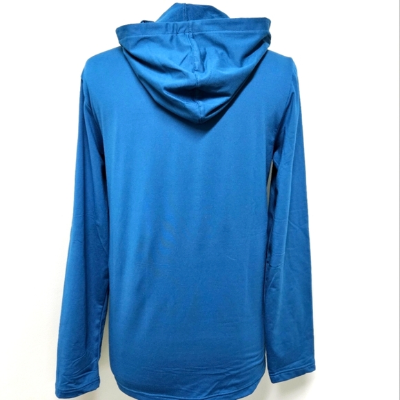 NWT GAIAM Bliss Balance Pullover Hoodie Submerged Teal Turquiose SlimFit Small - Picture 6 of 10